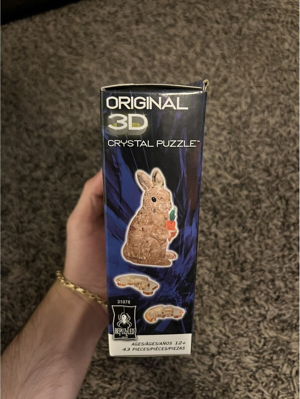 BePuzzled Rabbit Original 3D Crystal Puzzle Easter - Picture 6 of 6